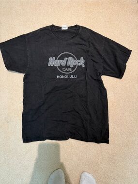 Hard Rock Cafe Black Honolulu Logo Tee